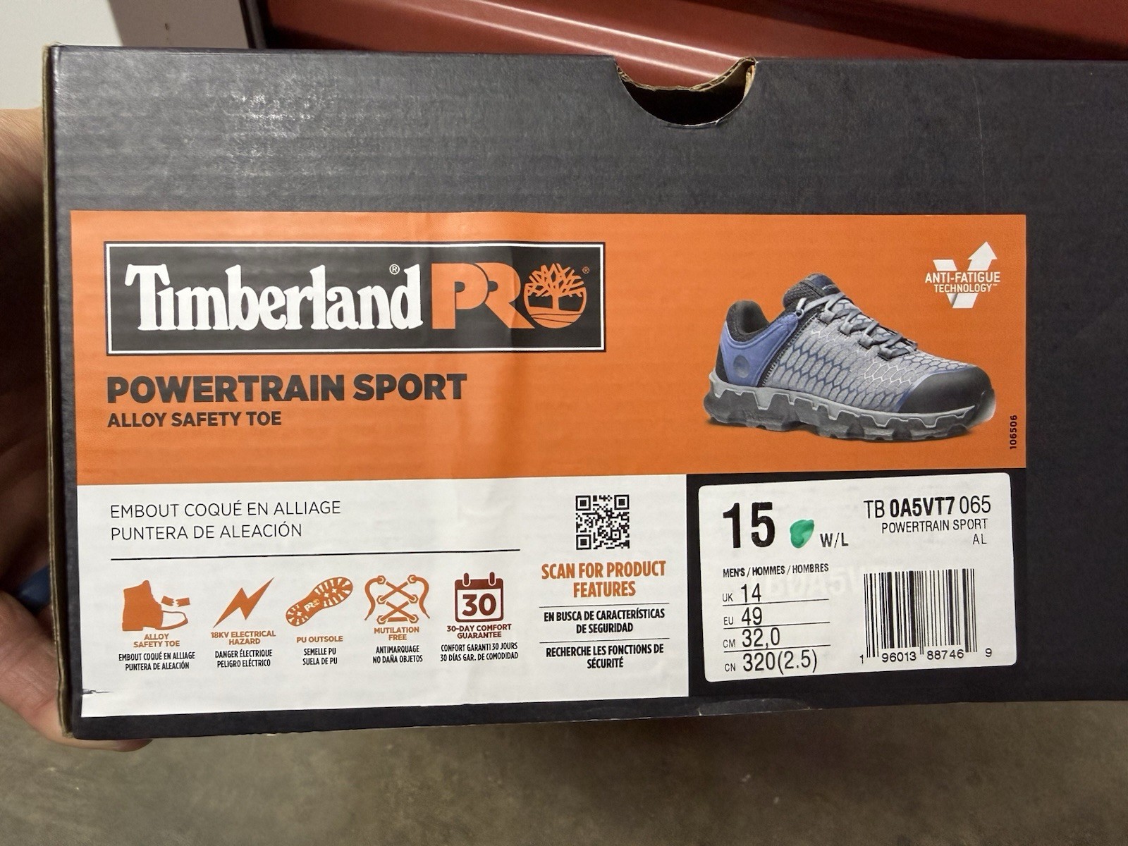 Timberland PRO Powertrain Sport Men's Alloy Toe Electrical Hazard Size 15 M image 7