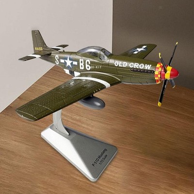 1/72 P51D Jagdmodell realistisches Flugzeugmodell für Hausregal Wohnzimmer