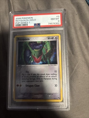 Rayquaza-Holo 2006 Pokemon Pop Series 1 Psa 8