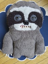 Rare SpinMaster Sickening Sloth Fuggler 12" Plush Stuffed Animal Teeth/Claws HTF