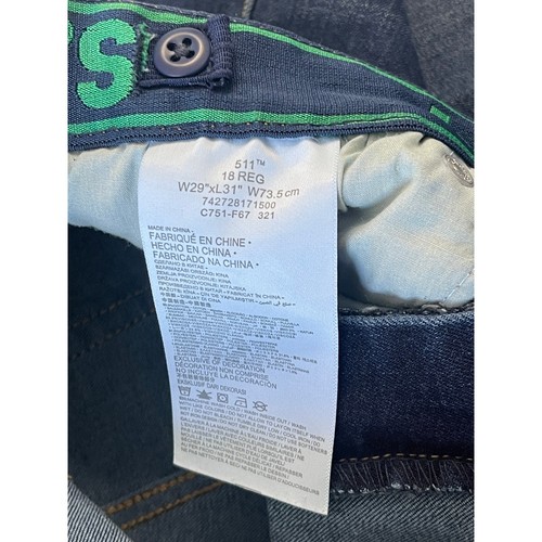 Levi's 511 Denim Jeans Size Boy's 18 29X31 - Picture 2 of 7
