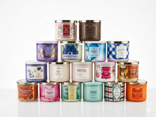 NEW! Bath and Body Works 3 Wick Candle Multip...