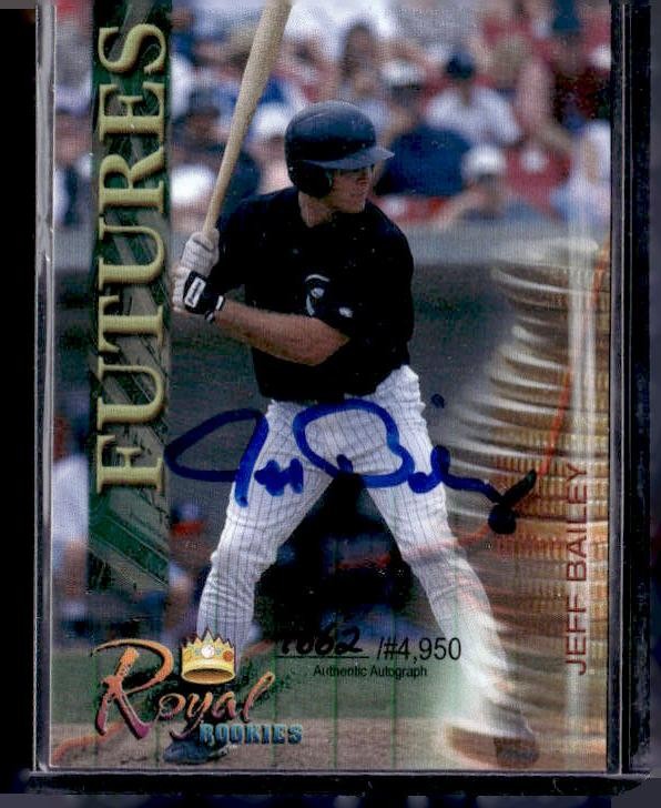 2000 Royal Rookies Futures #13 Jeff Bailey Autographs #/4950