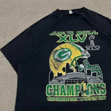Y2K Green Bay Packers Super Bowl XLV Champions T-Shirt