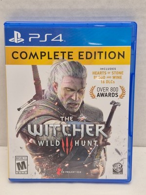 Sony Playstation 4 PS4 The Witcher 3 Wild Hunt Complete Edition Box Game DLCs