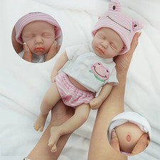 Silicone Baby Reborn Doll 13 Inch 32cm Girl Micro Preemie Soft Body Realistic