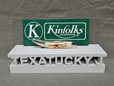 2010 Kinfolks Honey Brown Tiny Toothpick Pocket Knife 610096 SS Case XX Family 