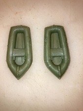 2 Vintage Marx Battleground U.S. Army Raft Olive Color