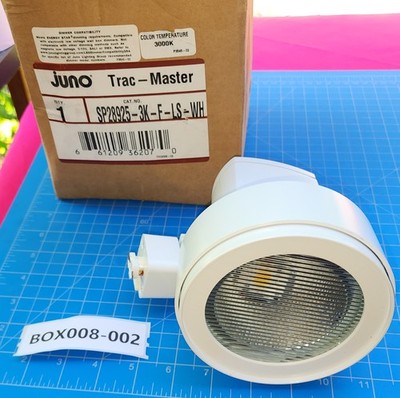 BOX008-002 Juno Trac Master SP28925-3K-F-LS-WH White track light head 3000K