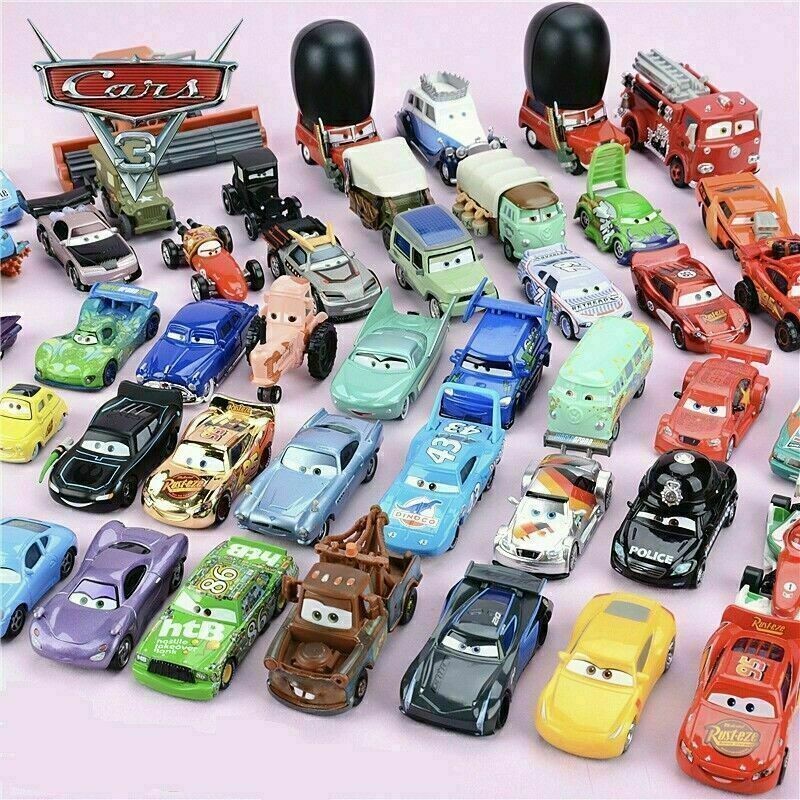 Disney Pixar Cars Lot Lightning McQueen 1:55 Alloy Model Toy Car