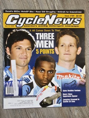Cycle News Magazine Three Men 5 Points M404
