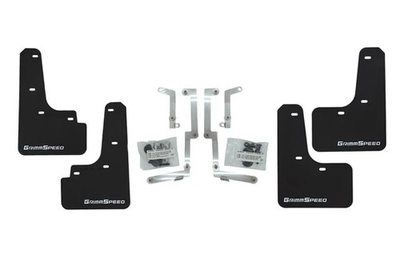 #ad GrimmSpeed Black Mud Flaps White Logo Set of 4 for Subaru WRX VB 22 25 New $158.50
