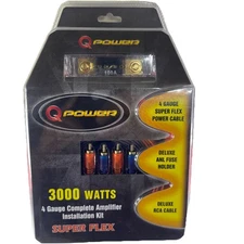 New Amplifier Wiring Kit  4-Gauge 3000-Watt Super Flex Car Audio Free Shipping