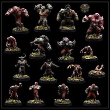 UNDEAD & NECROMANTIC HORROR Blood Bowl Team - 16 Minis - Dual Team
