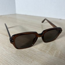 Vintage USS 4 1/2 - 5 3/4 USS 50-20 Eyeglasses Full Rim Frames ONLY Brown