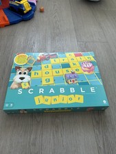 Scrabble Junior Board Game Complete Set - Excellent Condition - 2 Games In 1