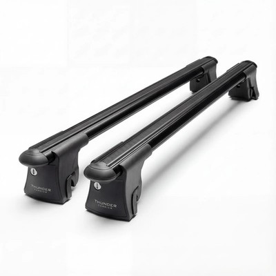 For Volkswagen ID.4 2021 2025 Roof Rack Cross Bars Black Aluminum Lockable Pair