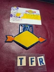 Vintage Sunoco Metal License Plate Topper Gas Oil Sign Accessory NOS