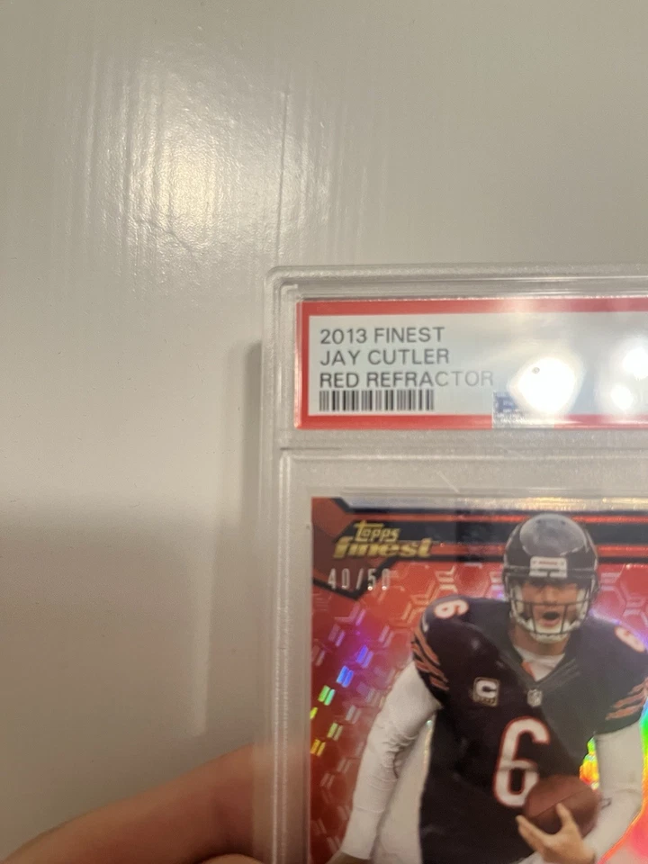 Topps Finest 2013 - Jay Cutler #2 refractor rojo/50 PSA 9 Foto 2 de 4