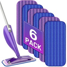 Reusable Mop Refill Pads for Flash Power Spray Mop, Microfibre Absorbing Wet