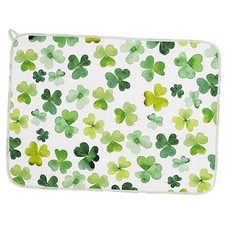 St. Patrick's Day Absorbent Dish Drying Mat 18 x 24 In Large Watercolor Green
