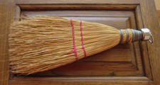 Vintage FITS RITE Whisk Broom Wire Wrapped, Red String