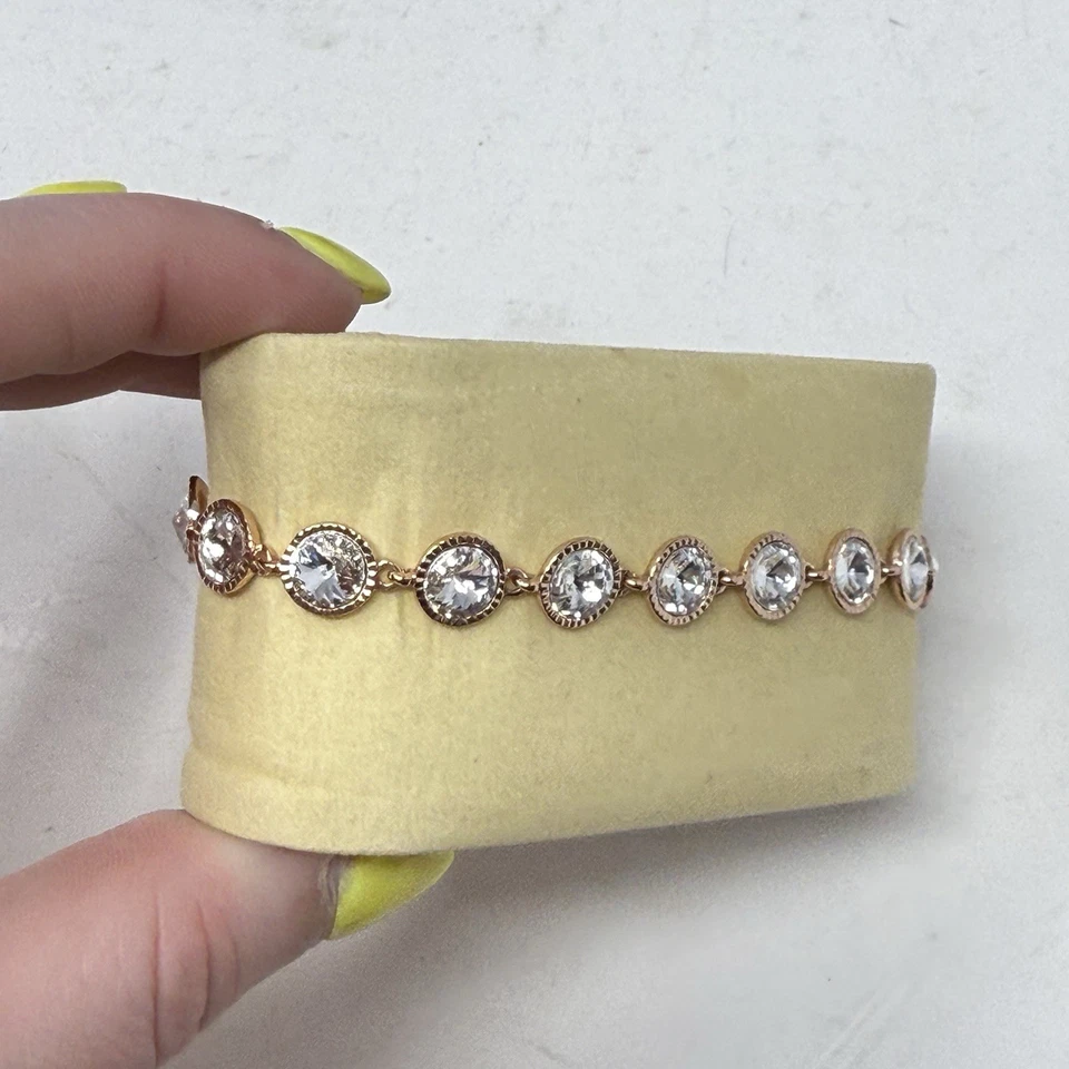 Pulsera Tenis Ted Baker Diamantes de Imitación Redonda Oro Rosa Foto 2 de 4