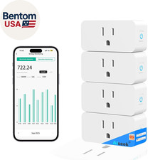 Smart Plug with Energy Monitoring, 15A 1800W ...