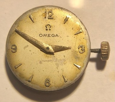 Omega Damen Kaliber 252 - Uhrwerk funktioniert + Zifferblatt - nur für Ersatzteile.