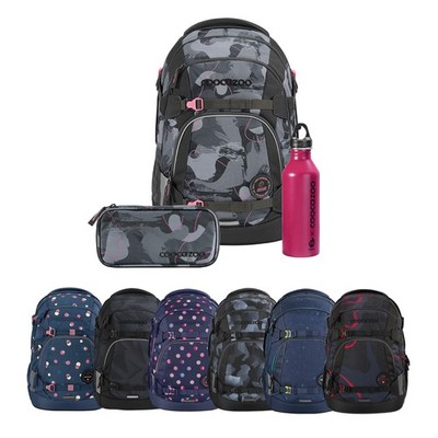 coocazoo Schulrucksack-Set MATE 3-tlg. Rucksack inkl. Mäppchen und Trinkflasche