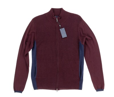 Zachary Prell Hamilton Full Zip Wool Sweater size S 141784