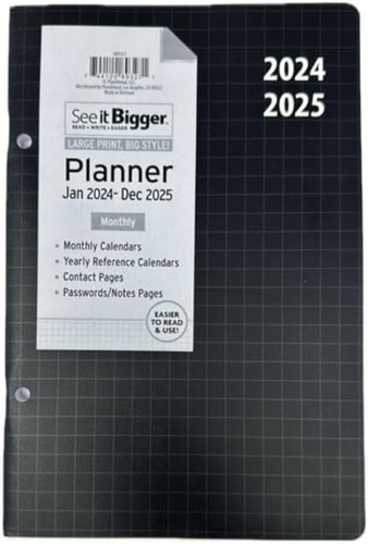 Home/Office 2-Year Monthly Planner, January 2024 - December 2025, Medium - 6 X 9
