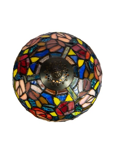 Dale Tiffany TA15050 Carnation Tiffany Accent Table Lamp, Antique Bronze - Picture 7 of 7