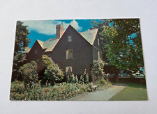 Vintage Massachusetts Postcard House of Seven Gables Garden View Salem MA