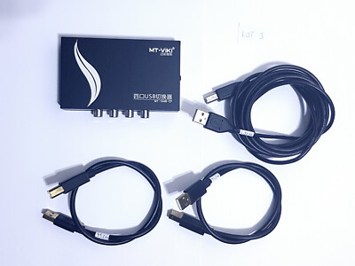 SET 3 - 4 Port USB 2.0 Sharing Manual Switch Box für Drucker Scanner Tastatur