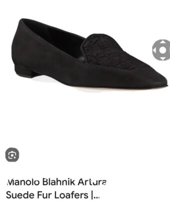 Manolo Blahnik Arturo Suede Flats Size 39 Authentic NWB