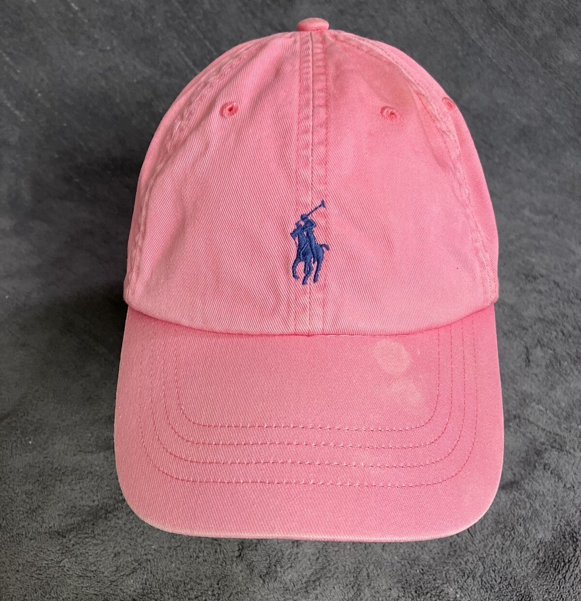 Polo Ralph Lauren Baseball Hat Pink StrapBack Small Blue Pony Logo