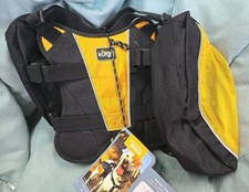 Dog Backpack Orange and Black for dogs 30-85 LBS