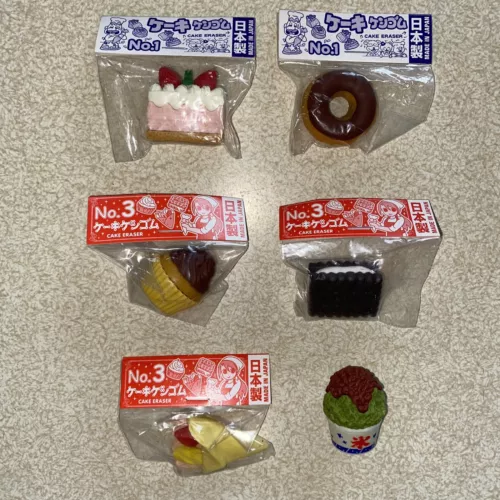 6 NUEVOS Rompecabezas Borrador de Pasteles Japonés Iwako Paquetes Sellados 1 no tiene paquete