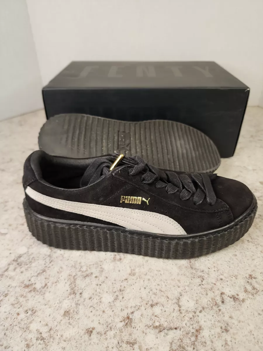 Verhoog jezelf Oost Op grote schaal BN Puma Suede - Creepers by Fenty Rihanna (Black and White) Size - W7 with  box | eBay