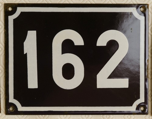 Großes altes blaues französisches Hausnummer 1 bis 250 Tür Wandschild Plakette Emailschild NOS - Bild 117 von 155