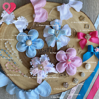 Flower Petal Pull Bow Ribbon Pouch Jordan Almond Holder Baby Shower Party Favor