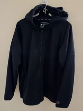 And1 Hoodie Men XL Black Sweatshirt Zipper Polyester Sport Outdoor