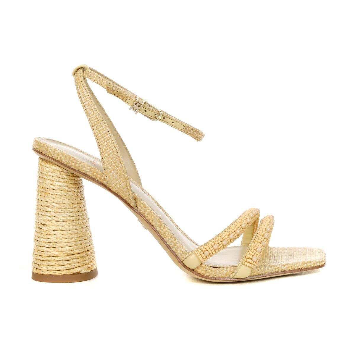 Sam Edelman Kia Beads Bleached Beechwood Block Heel sandals Sam Edelman Kia Beads Bleached Beechwood Block Heel sandals