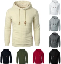 Hoodie Sweatshirt Essentials Hooded Men's Pullover Sweater Waffle Winter 20% OFF