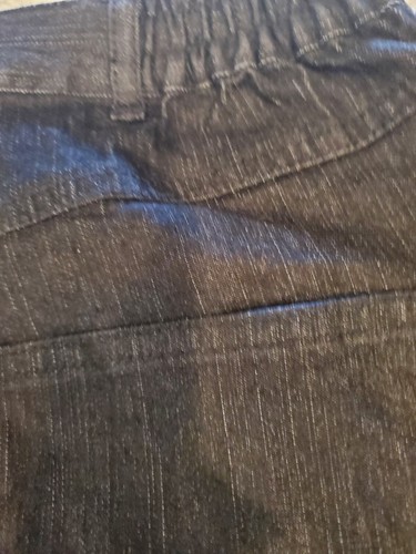 RUBY RD. Women's with metallic pocket Sz 6 Petite Pull on Pants Black Mid-Rise - Picture 3 of 6