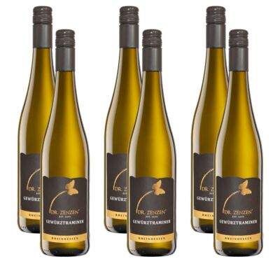Dr. Zenzen Elite Gewürztraminer QbA, lieblich, sortenreines Weinpaket (6x0,75l)