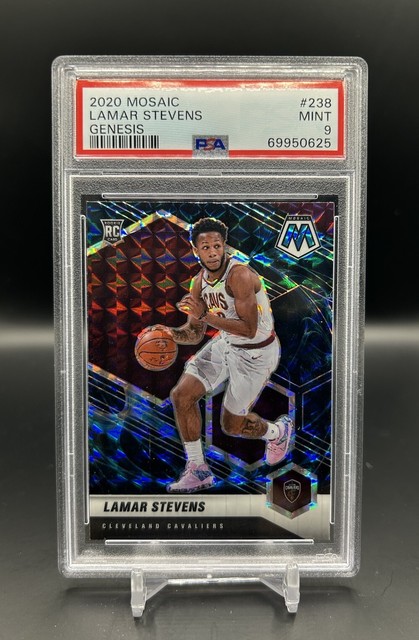 2020-21 Panini Mosaic Genesis Lamar Stevens Rookie RC #238 PSA 9