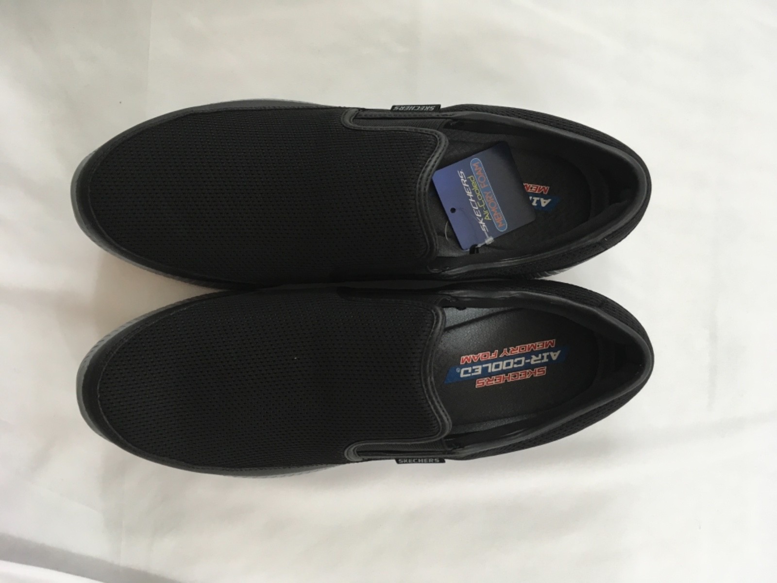 skechers air cooled memory foam mens shoes