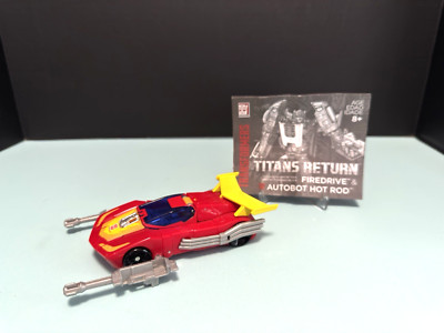 Transformers Hasbro Firedrive & Autobot Hot Rod Action Figure Titans Return